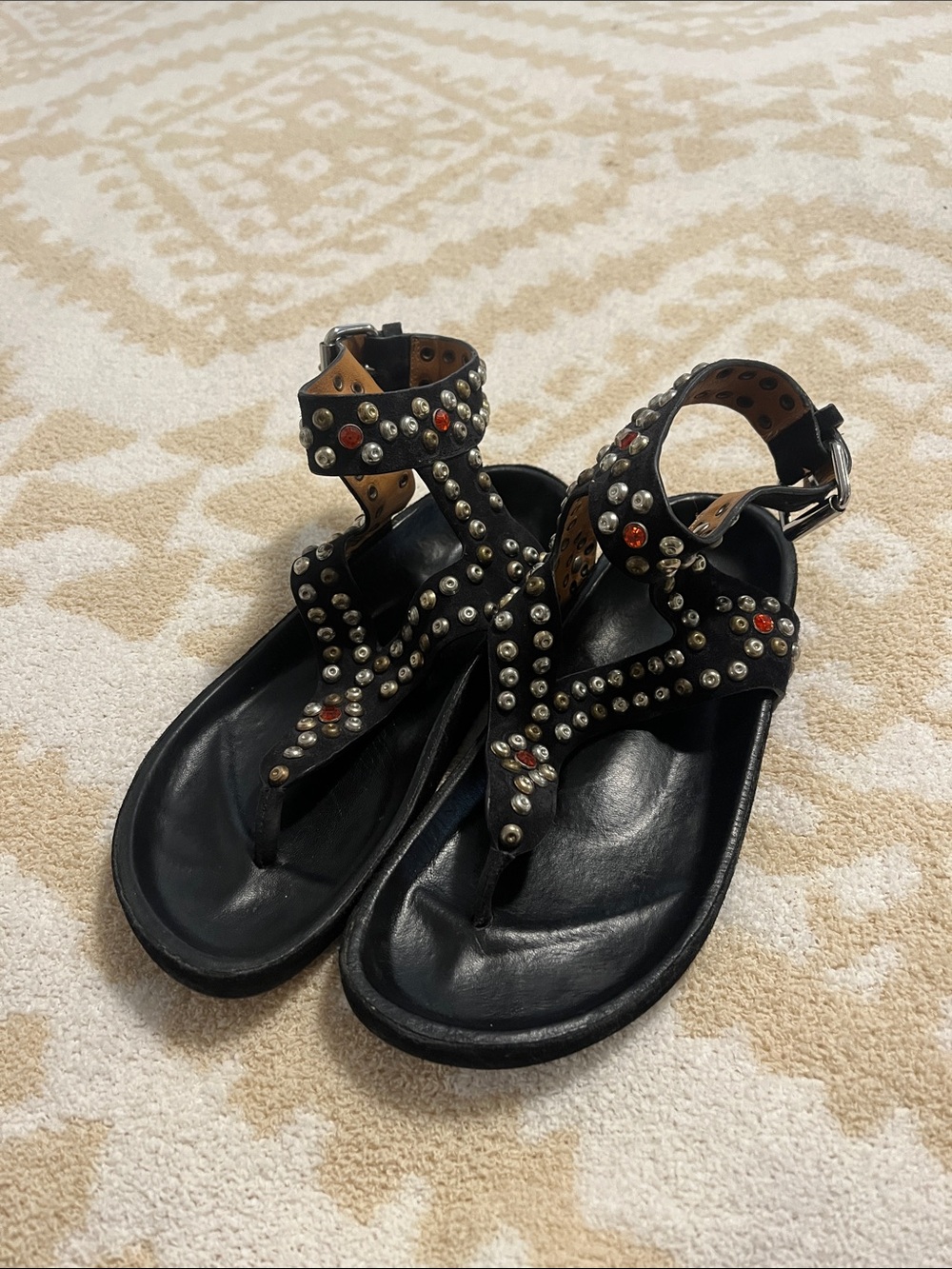 Isabel Marant Elwina Studded Thong Sandals